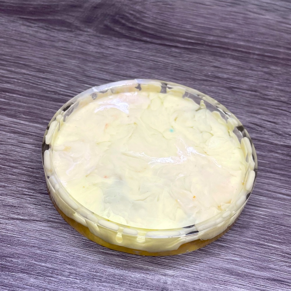 Cream Handmade Resin Coaster/Holder